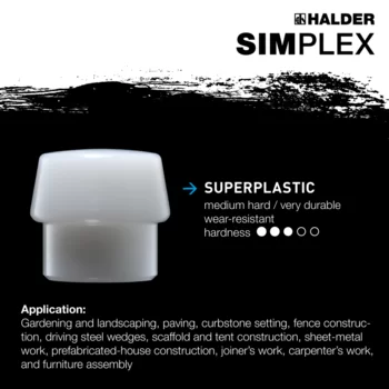                                            Superplastic insert for SIMPLEX splitting maul
 IM0015355 Foto ArtGrp Zusatz en
